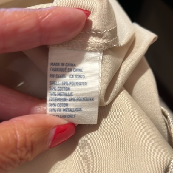 American Eagle Metallic Jacquard Strapless Dress Sz 8 - Picture 7 of 7